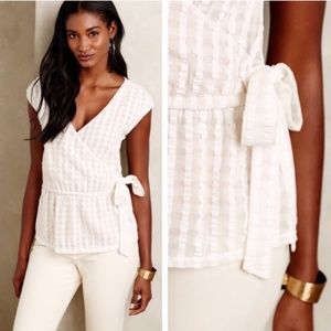 Deletta Faux Wrap Top